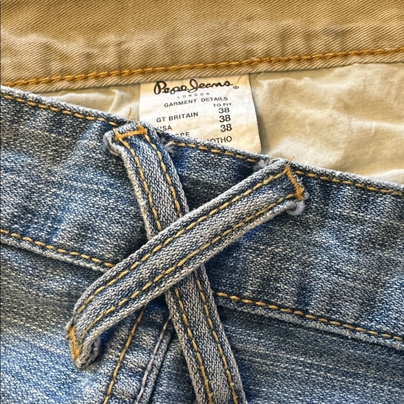 Pepe Streetwear Relaxed Fit Cotton Denim Blue Jean Shorts 38 waist near new - Picture 13 of 14